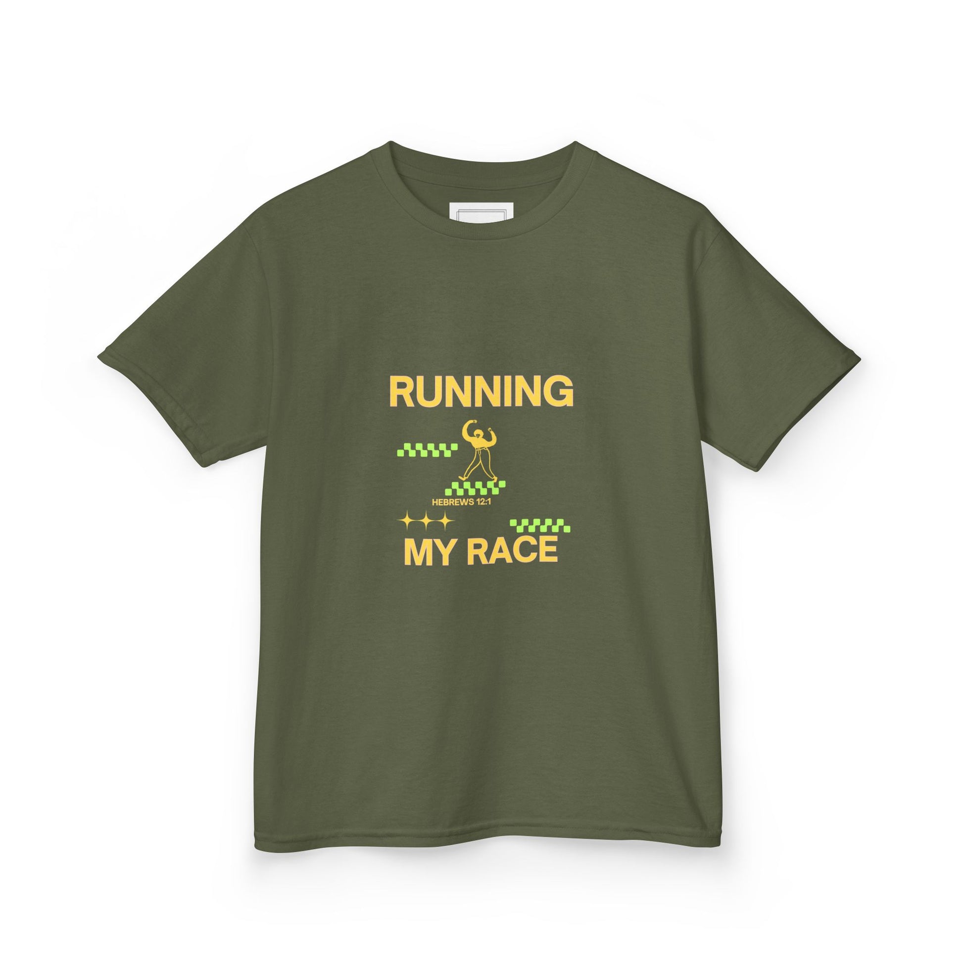 Running My Race Heavy Cotton Tee - MountZionGifts