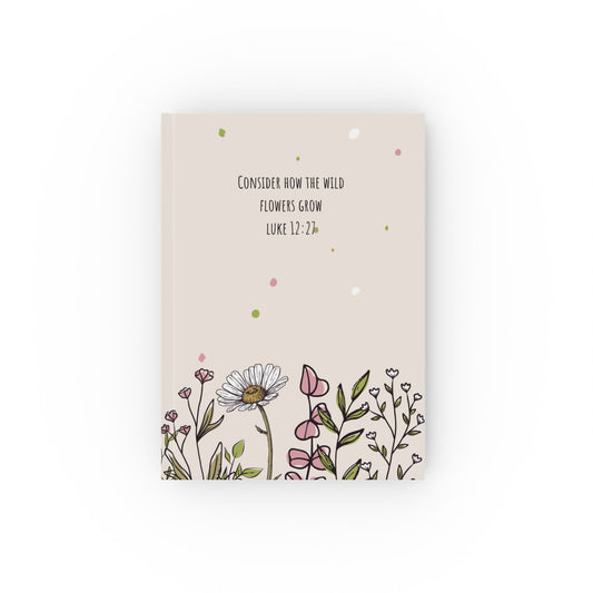 Wild Flowers Grow Hard Backed Notebook