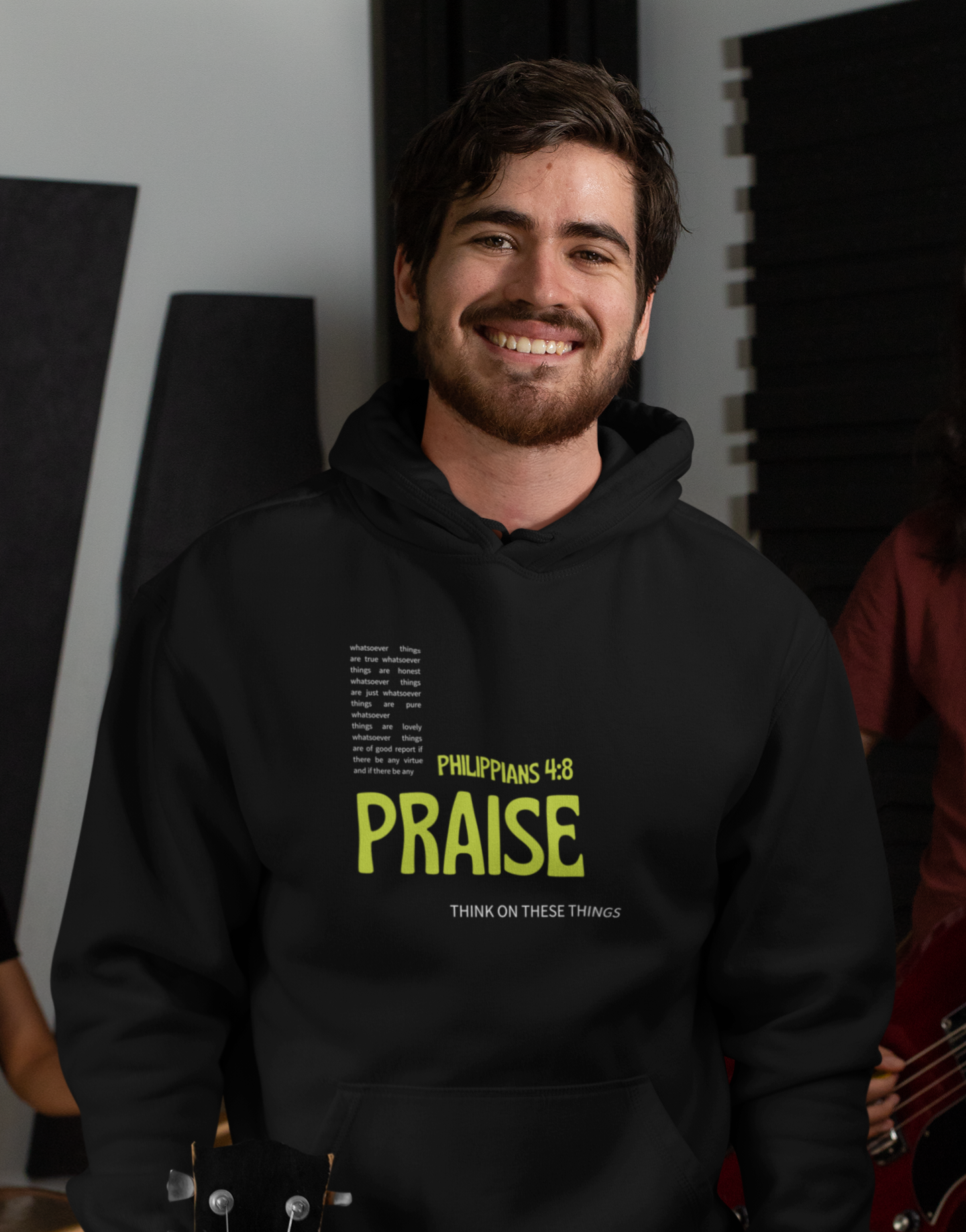 Philippians 4:8 Whatever is Praiseworthy Hoodie - MountZionGifts